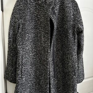 Express Black and White Teddy Jacket Cozy Winter Essential